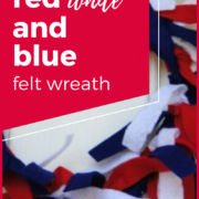 Red, White and Blue Felt Wreath Craft