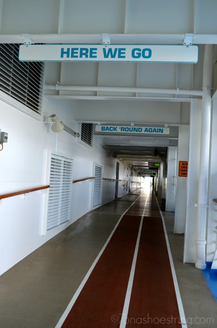 Running track aboard Oasis of the Seas