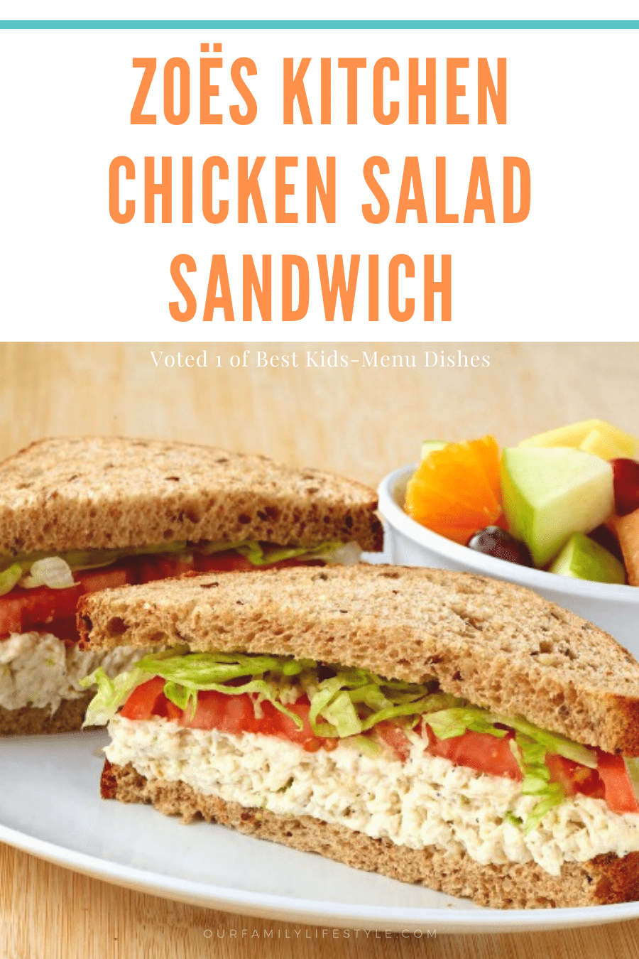 Zoës Kitchen Chicken Salad Sandwich