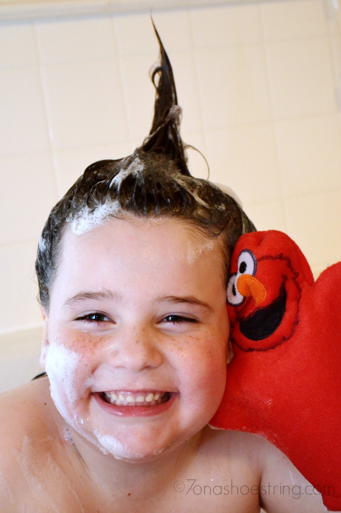 bath time fun with Elmo