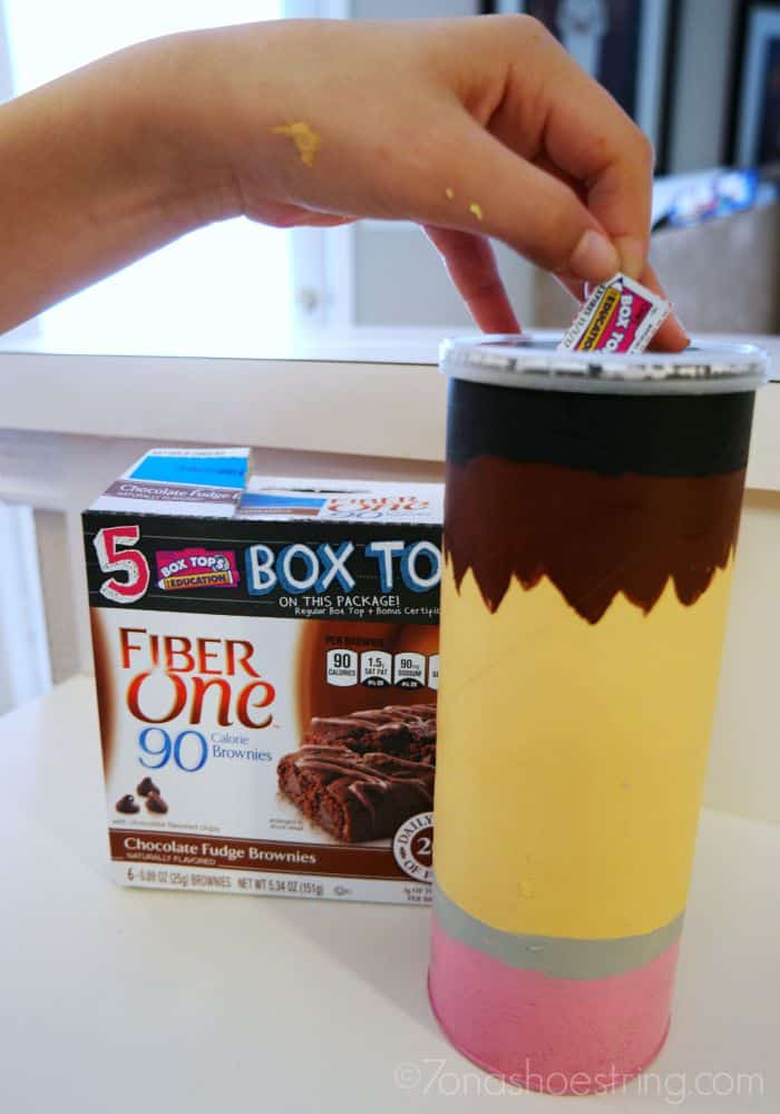 Box Tops collection canister