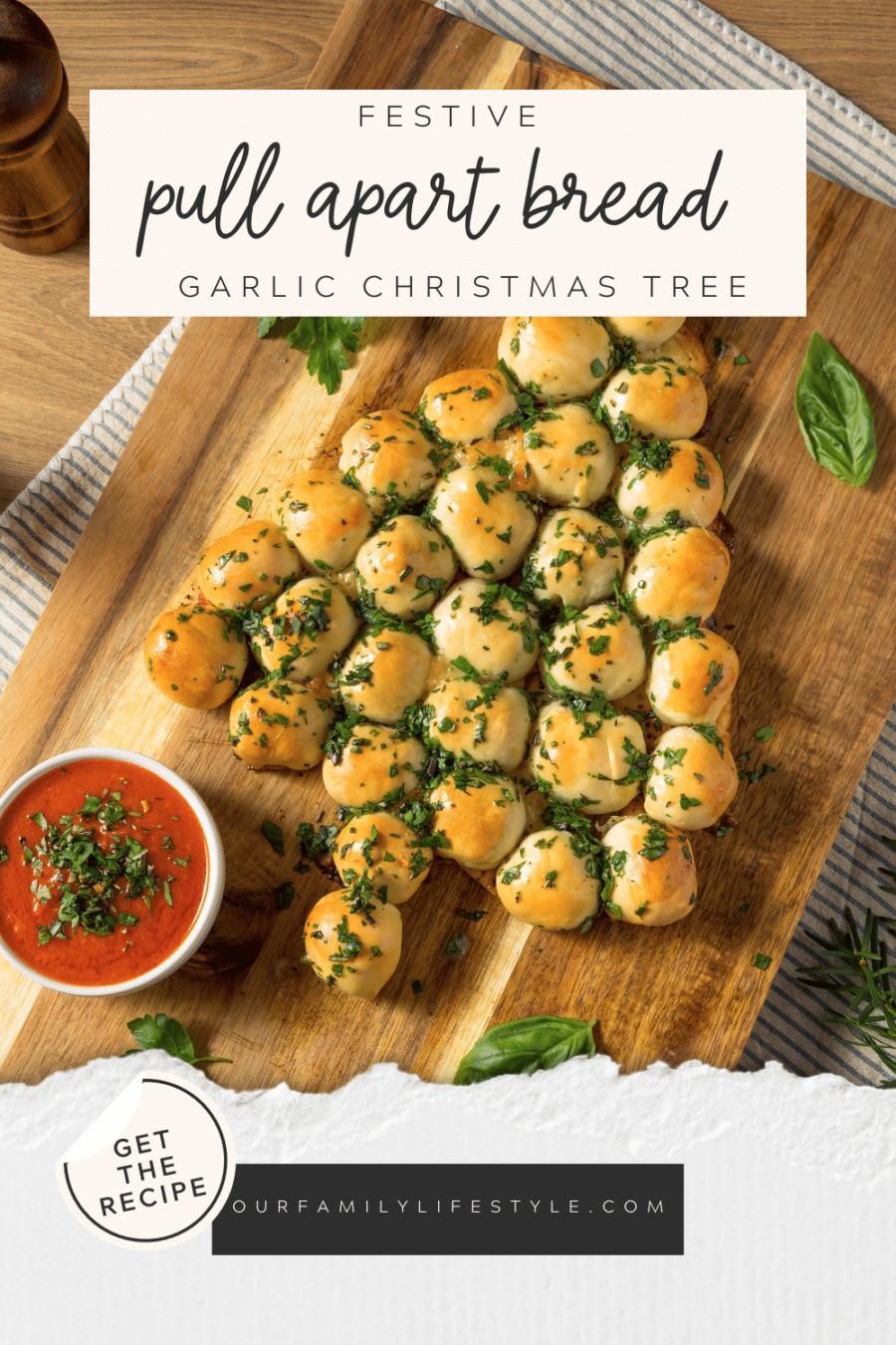 Pull Apart Christmas Tree Bread Recipe