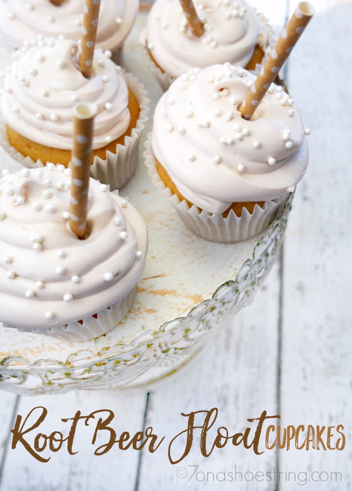 Root Beer Float Cupcakes