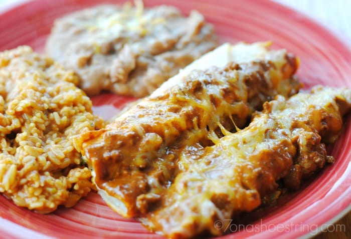 Texas Tex-Mex food - cheese enchiladas