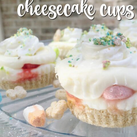 Lucky Charms Cheesecake Cups