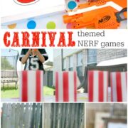 Carnival Themed backyard NERF games