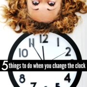 5 things to do when you change the clock