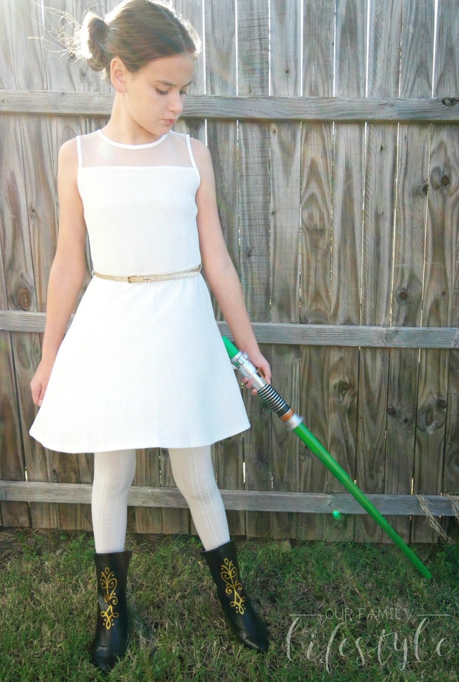homemade Princess Leia costume