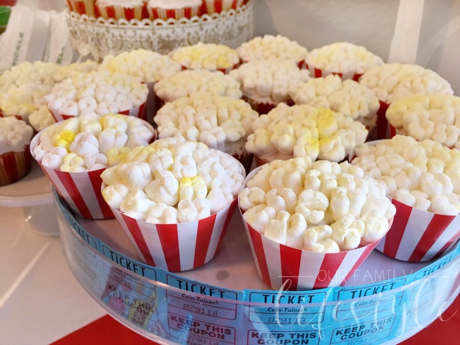 Movie Popcorn Cupcakes
