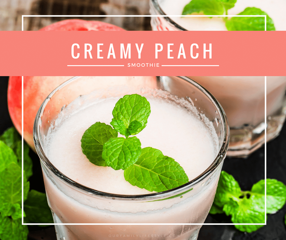 Refreshing Summertime Creamy Peach Smoothie