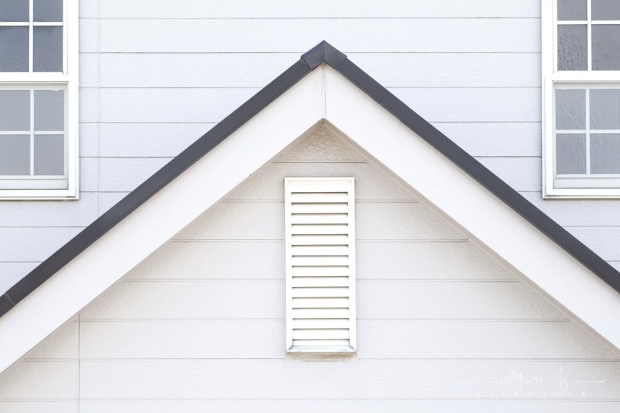 details of house exterior fascia and soffit