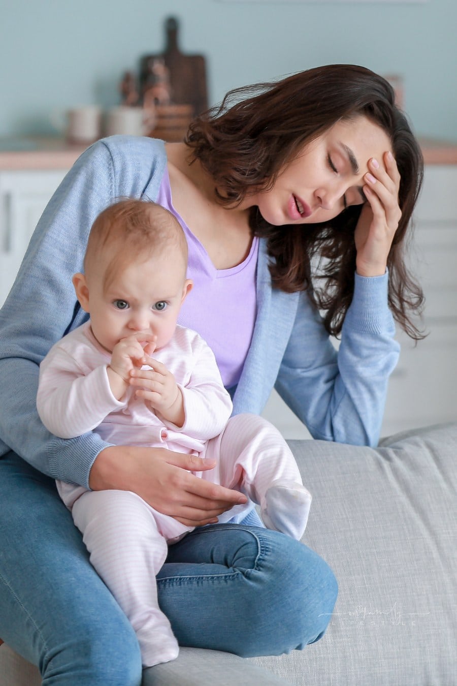 Woman Suffering from Postpartum Depression