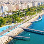 Aerial view of Molos, Limassol, Cyprus