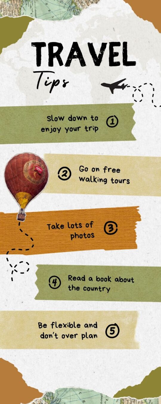 travel tips infographic