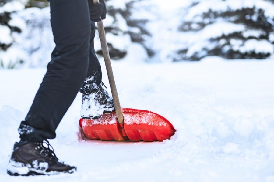 Man Shoveling Snow